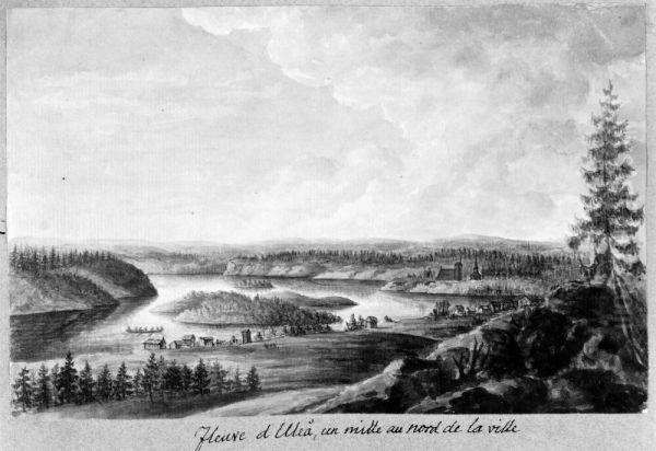 Fleuve d'Ulea, un mille au nord de la ville - view 1