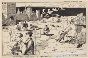 The Artists' Colony In Visby, Illustration for Sondags-Nisse The Artists' Colony In Visby, Illustration for Sondags-Nisse