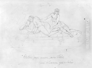 Vitellius i en karleksscen med Tiberius