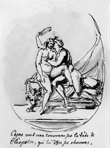 Caesar och Cleopatra, karleksscen