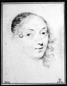 Marie Louise, prinsessa av Gonzagua-Nevers by Claude Mellan