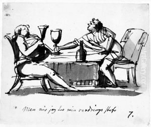 Illustration till visan "Pa lifvets modosamma strat". 7. "Men nar jag tar min vandringsstav"