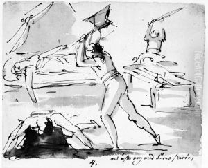 Illustration till visan "Pa lifvets modosamma strat". Forsta versen 4 "och ofta nog med tarar slutas"