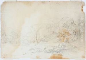 Landscape with Hills in the Distance by Claude Lorrain (Claude Gellee)