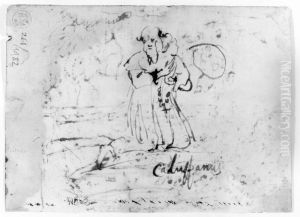 Knabojande helgon by Claude Lorrain (Claude Gellee)