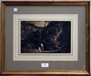 Adam And Eve In The Garden Of Eden by Edward Calvert