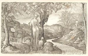 Ogod! Thy Bride Seeketh Thee. A Stray Lamb Is Led To Thyfolds by Edward Calvert