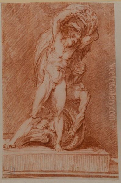 Tobias and the Fish II, Study for a Sculpture - view 1