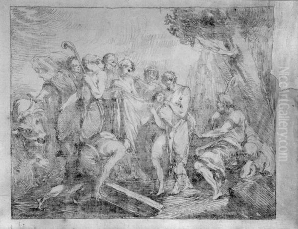 Josef kastas i brunnen - view 1