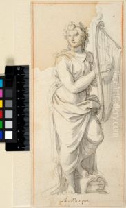 Music. Draft for a statue by Charles Le Brun