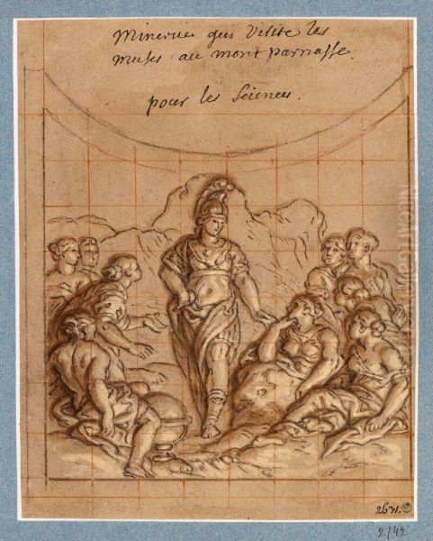 Minerva besoker muserna - view 1