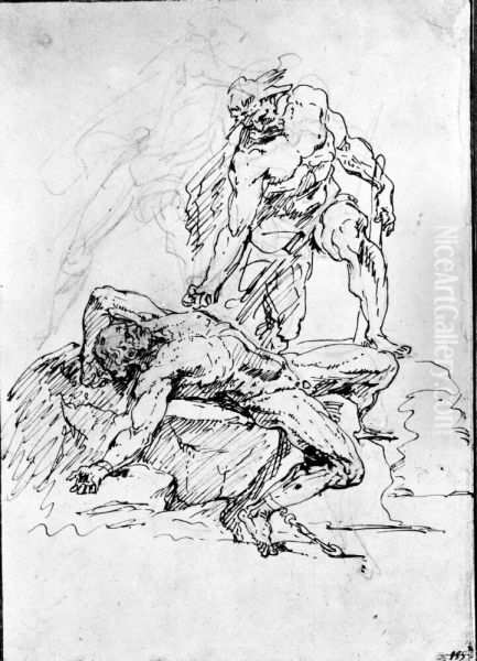 Herkules befriar Prometheus - view 1