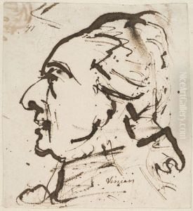 Portratt av Francois Andree Vincent by Johan Tobias Sergel