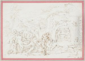 Mythological-Gynaecological Scene (Birth of Aeneas?) by Raymond Lafage