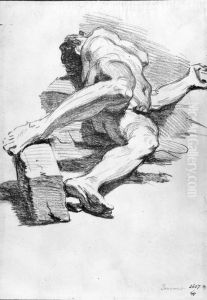 Naken man by Jean Jouvenet