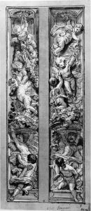 Putti and Fruit Garlands, drawing for a wall panel in Parlement de Bretagne, Rennes Putti and Fruit Garlands, drawing for a wall panel in Parlement de Bretagne, Rennes