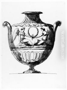 Skissbok, 86 blad by Johan Tobias Sergel