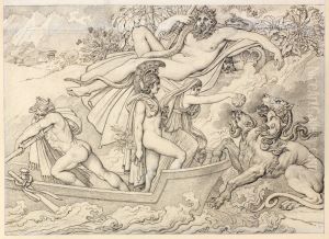 Aeneas Comes to the Underworld by Anne-Louis Girodet de Roucy-Triosson