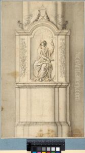 Tomb of Princess Marie de Conty in Saint-Andre-des-Arts, Paris by Francois Girardon