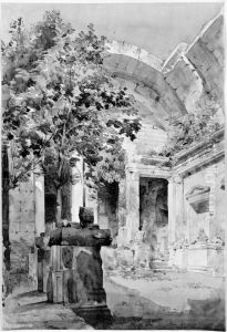 Dianas tempel, Nimes, interior Dianas tempel, Nimes, interior