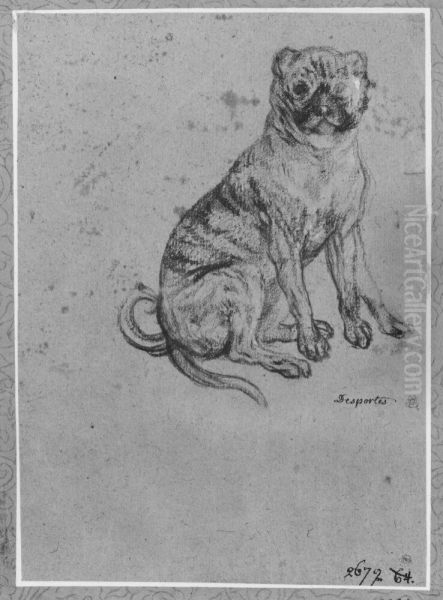 Sittande mops - view 1