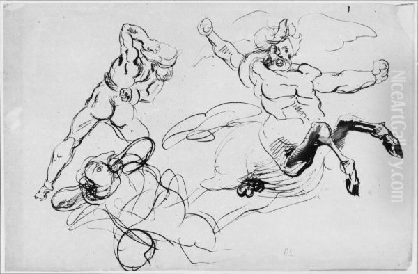 Figurstudier till Dantes inferno - view 1