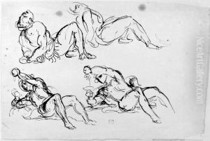 Figurskisser for Salon de la Paix