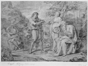 Jacob i Labans hus by Antoine Coypel