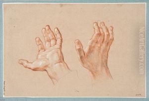 Studie av tva hander by Antoine Coypel