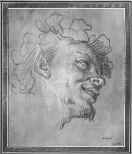 Satyrhuvud by Antoine Coypel