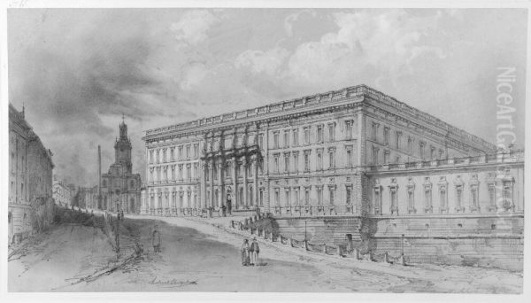 Stockholm. Slottet och Slottsbacken - view 1