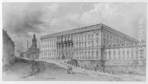 Stockholm. Slottet och Slottsbacken by Hubert Clerget