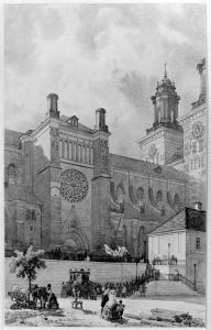 Uppsala domkyrka sedd fran nordost