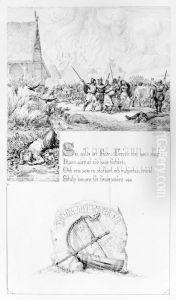 Illustration till "Fjolners saga". Plansch 23