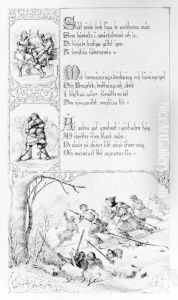 Illustration till "Fjolners saga". Plansch 6