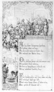 Illustration till "Fjolners saga". Plansch 3