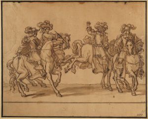 Horsemen of the Guard by Francois Chauveau