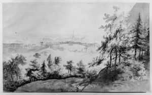 Ukna och gardserums dalgang by Fredrik Wilhelm Scholander