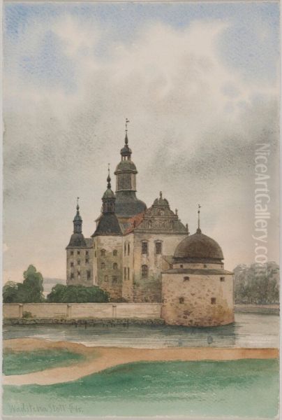 Vadstena slott, sett fran oster - view 1