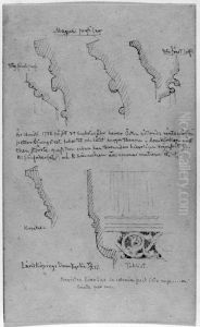 Linkopings domkyrka. Fonster- och kapitalprofiler, taklist m.m. by Fredrik Wilhelm Scholander