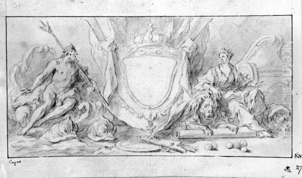 Vapenskold. Neptunus och Rhea - view 1