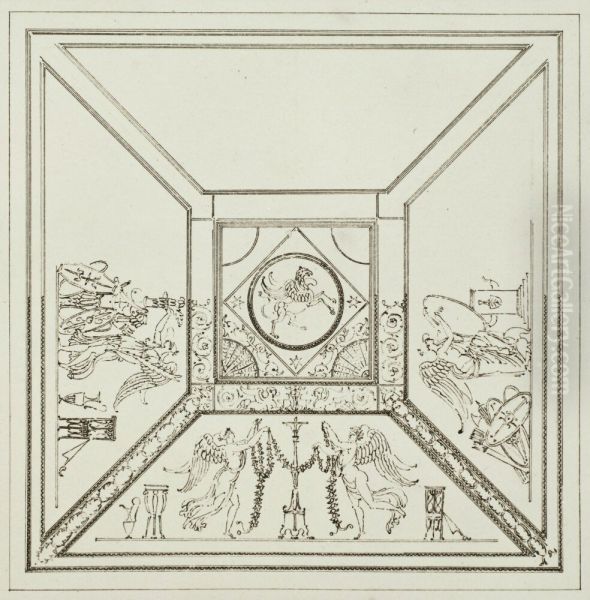 Takdekor for hertig Karls vaning, Stockholms slott - view 1