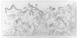 Dorroverstycke for Eriksbergs slott by Louis Masreliez