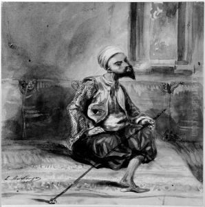 Turkisk piprokare by Louis Boulanger