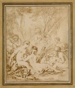 Diana och Callisto by Francois Boucher