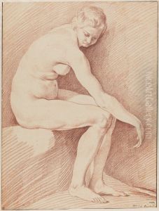 Study of a Female Nude, Turned to the Right Study of a Female Nude, Turned to the Right
