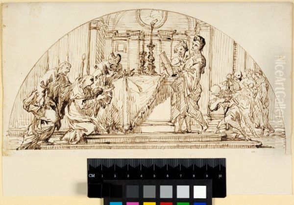 The Presentation in the Temple. Lunette - view 1