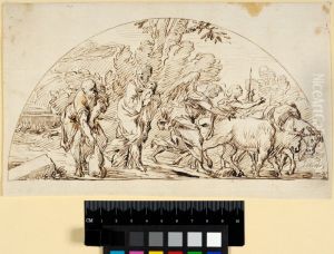 The Flight into Egypt. Lunette