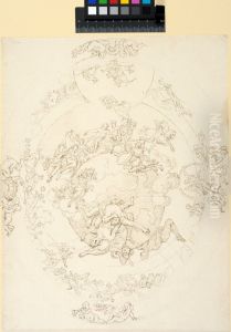 Drawing for a Ceiling. For the Palais de Justice in Lyon? Drawing for a Ceiling. For the Palais de Justice in Lyon?