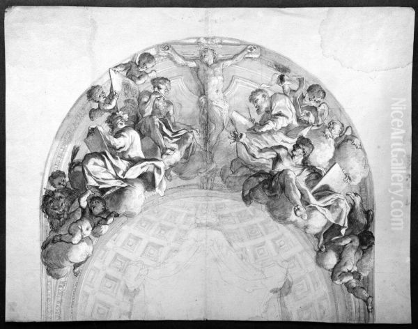 Kristus och evangelisterna - view 1